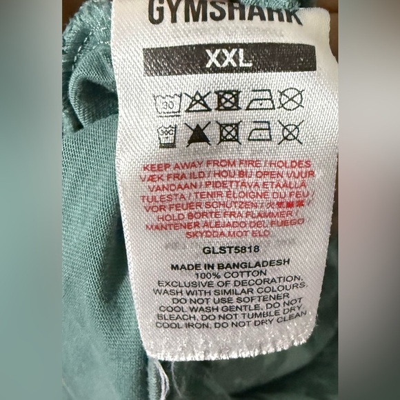 2/$20 Gymshark Teal CAMO GRAPHIC OVERSIZED T-SHIRT xxl - Picture 7 of 9